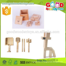 Новый стиль строительных блоков OEM деревянные строительные блоки дети интеллектуальные игрушки строительные блоки